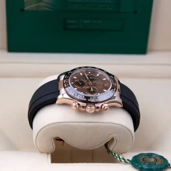 RLX Daytona Rose Gold with chocolate Dial Black Ceramic Bezel Oyste