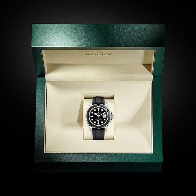 RLX Yacht Master Caoutchouc Noir