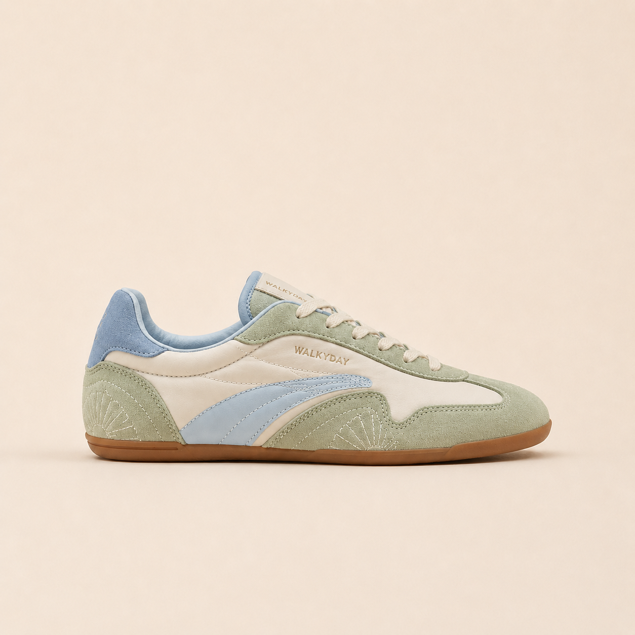 Walkyday Suede Mesh Women - Mint Sky