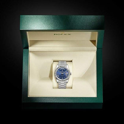 RLX Day-Date Bleu Chiffres romains
