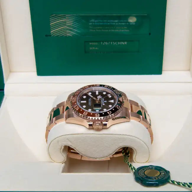 RLX  GMT-Master II ‘Rootbeer’ Everose Gold Oyster
