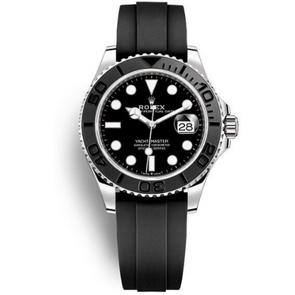 RLX Yacht Master Caoutchouc Noir