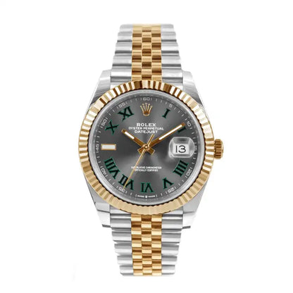 RLX Datejust 41 ‘Wimbledon’ Dial Two-Tone Jubilee