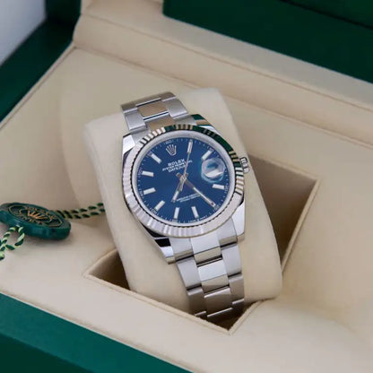 RLX Datejust 41 ‘Blue Index’ Dial Oyster