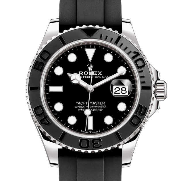 RLX Yacht Master Caoutchouc Noir