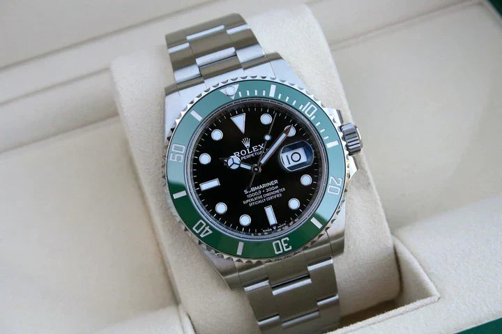 RLX SUBMARINER LUNETTE VERTE