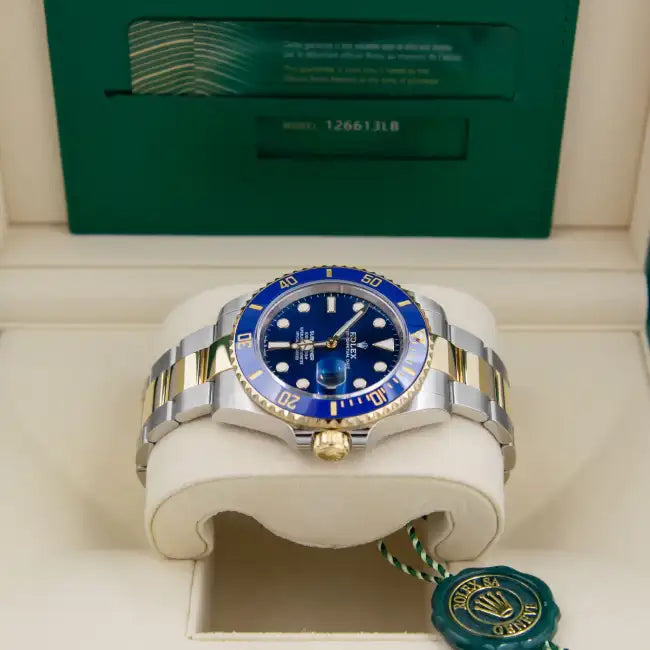 RLX Submariner Date 41mm Two Tone Blue Dial